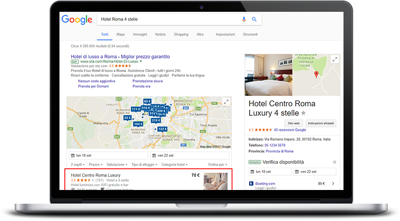 google hotel ads metamotori